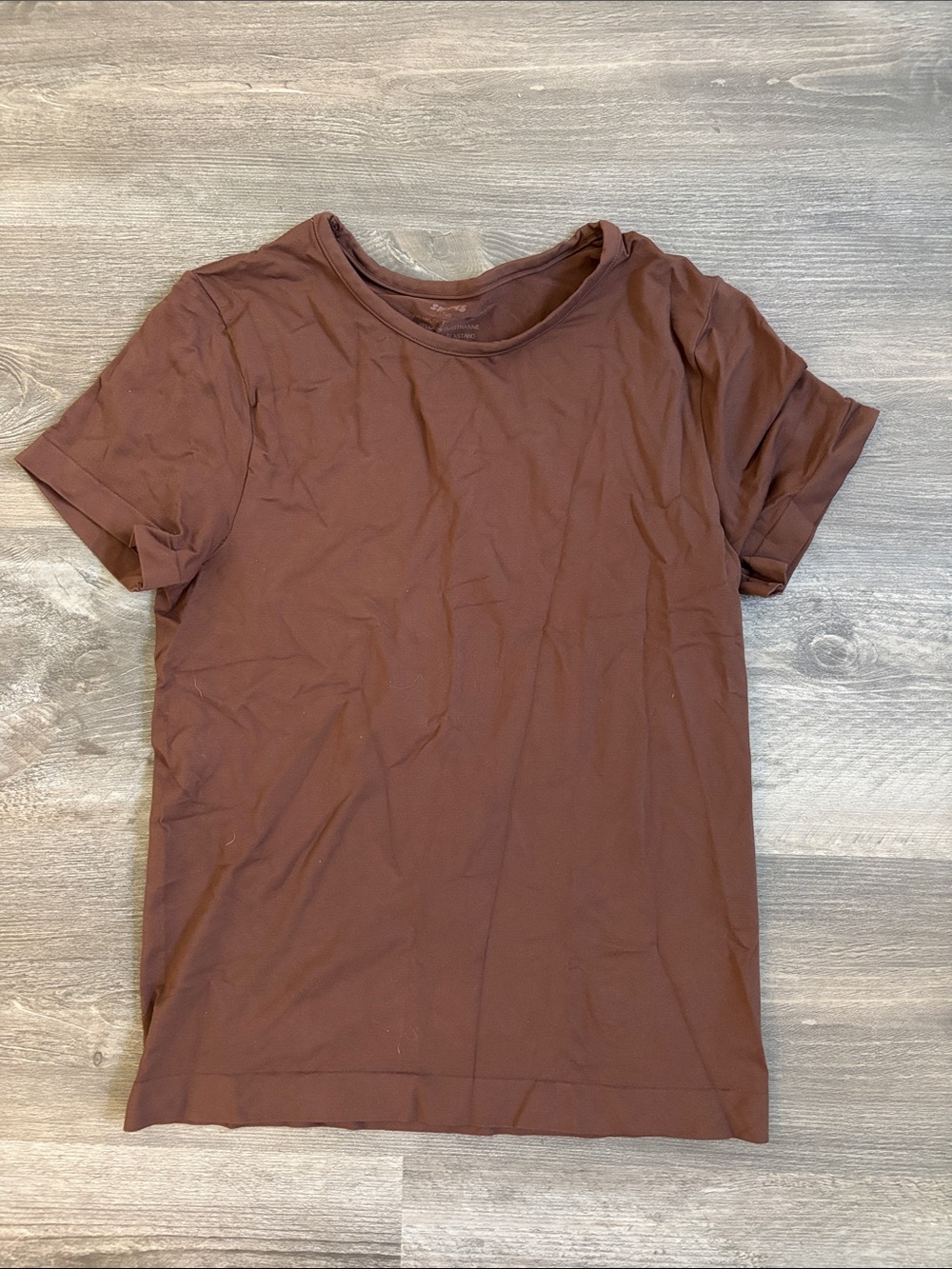 SKIMS Women's Short Sleeve Crew Tee - Chocolate Brown